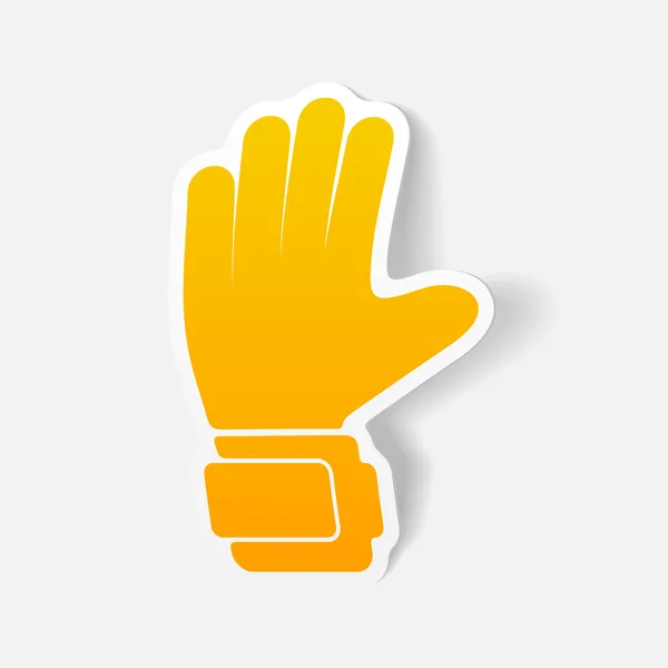 Guantes elemento de diseño — Vector de stock