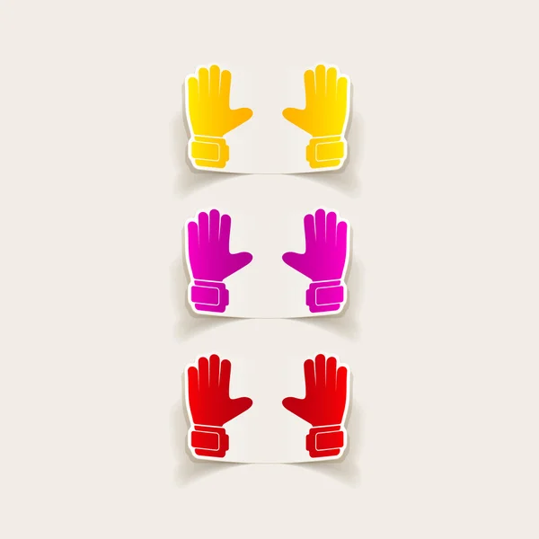 Prvek návrhu rukavice — Stockový vektor