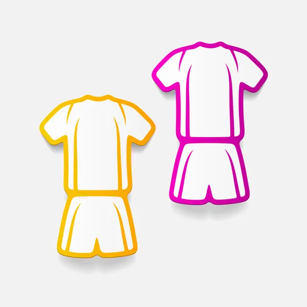Elemento de diseño de ropa fútbol — Vector de stock