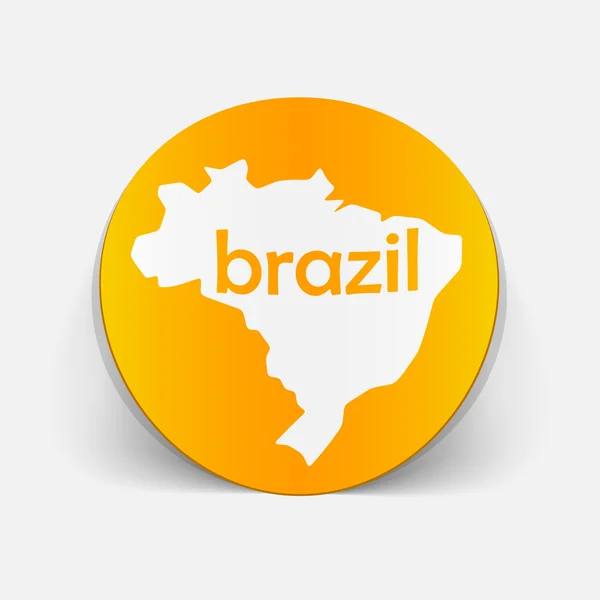 Brazilië ontwerpelement — Stockvector