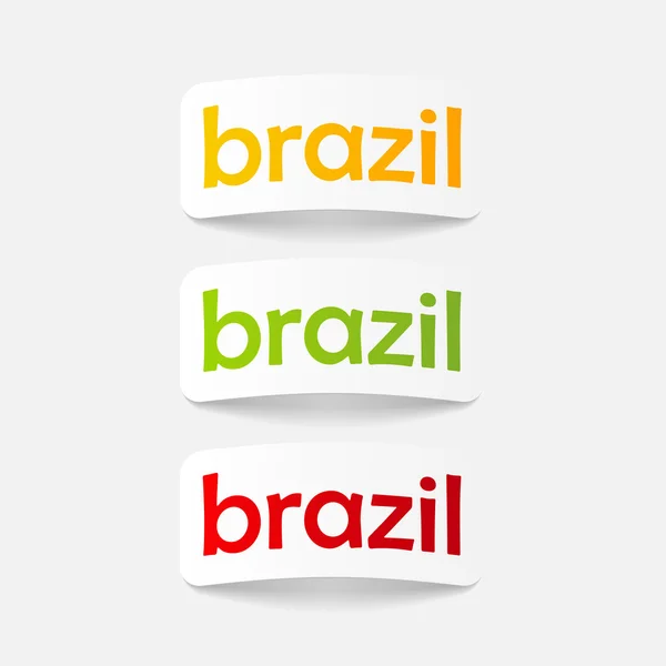 Brazilië ontwerpelement — Stockvector