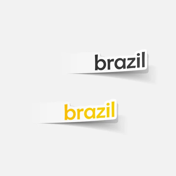 Brésil élément design — Image vectorielle