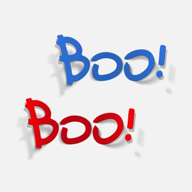 Boo elemento inscripción