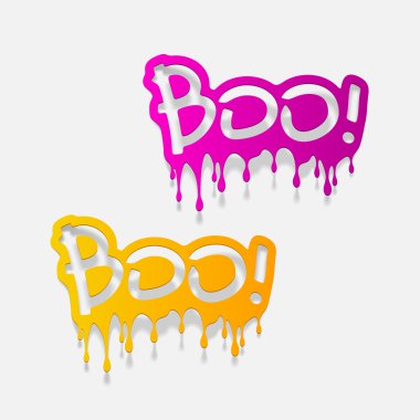 Boo elemento inscripción