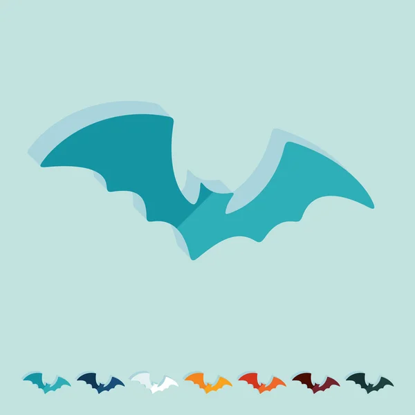 Bat icon — Stock Vector