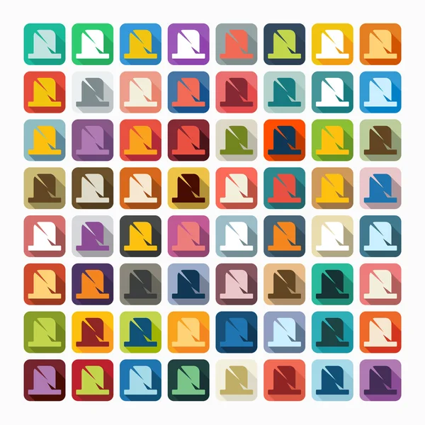 Conjunto de ícones de lápide — Vetor de Stock