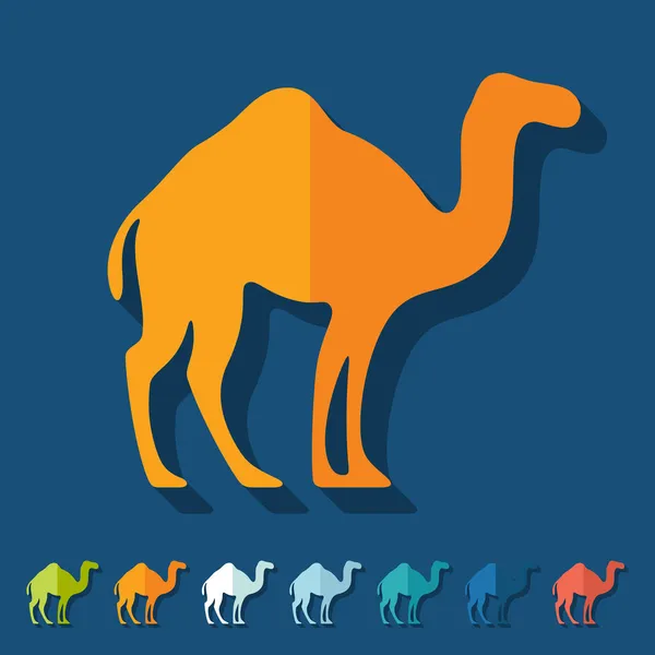 Set icone cammello — Vettoriale Stock