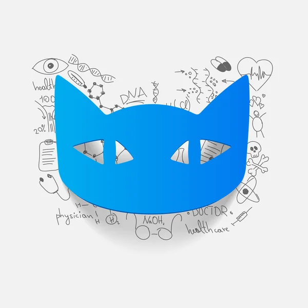 Cat sticker — Stock Vector