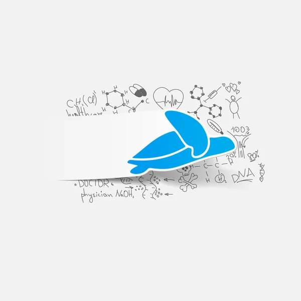 Schildpad sticker — Stockvector