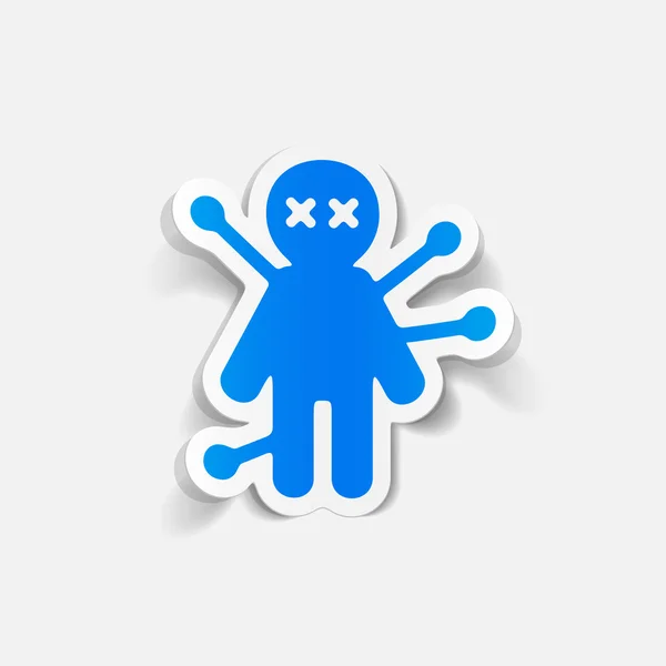 Elemento de diseño Voodoo Doll — Vector de stock