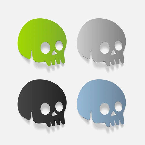 Skull design element — Stock Vector