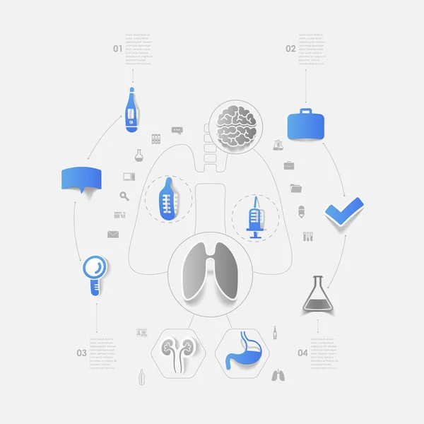 Set of medical icons — Stock Photo, Image