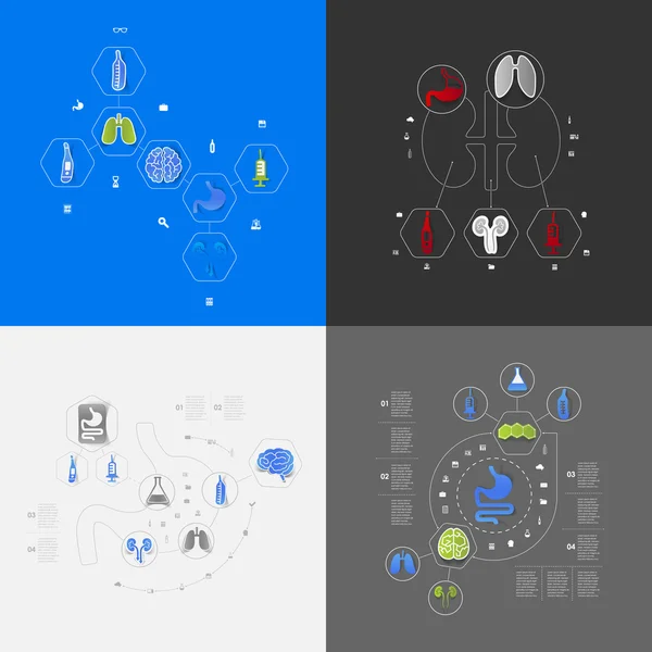 Set di icone mediche — Foto Stock