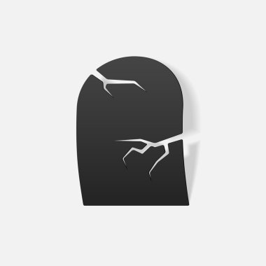 gerçekçi tasarım öğesi: mezar taşı