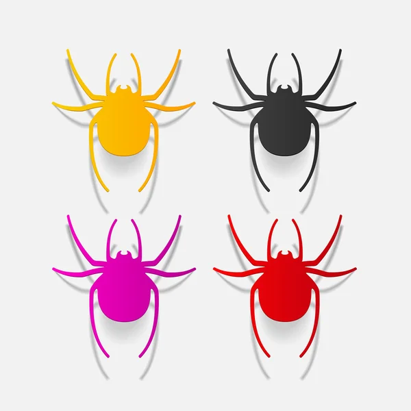 Realistic design element: spider — Stock Photo, Image