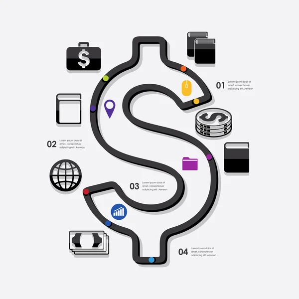 Infografía empresarial —  Fotos de Stock