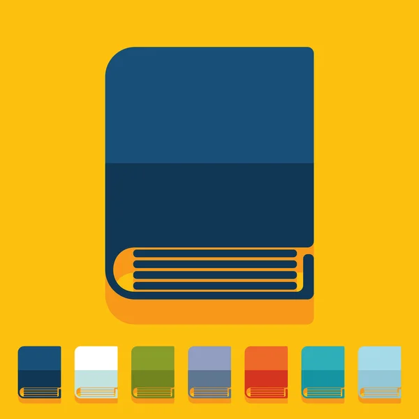 Flat design: book — Stock Photo, Image