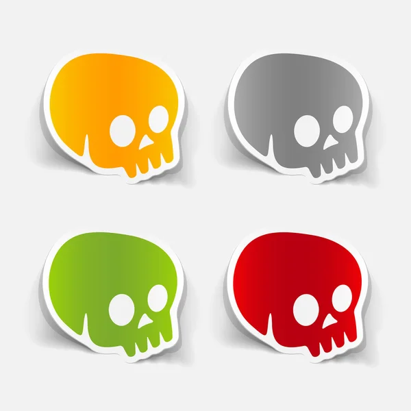 Realistic design element: skull — Stock Photo, Image