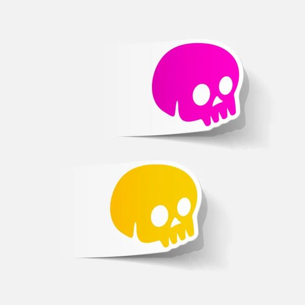 Realistic design element: skull — Stock Photo, Image