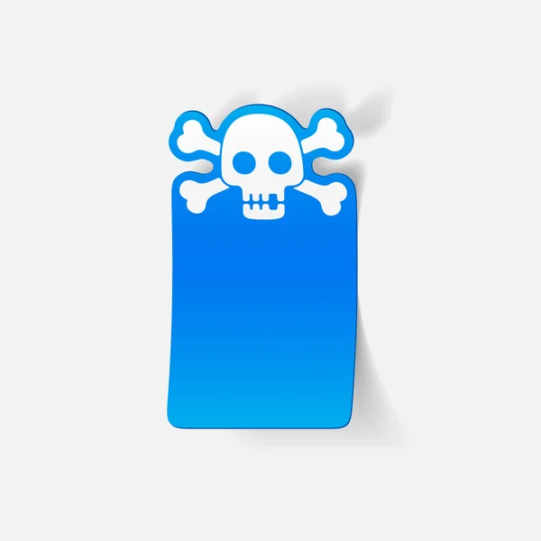 Realistic design element: skull — Stock Photo, Image