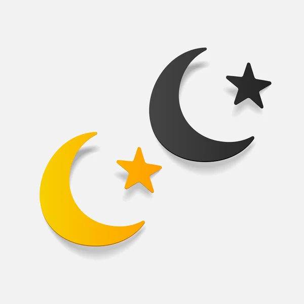 Realistic design element: moon — Stock Photo, Image