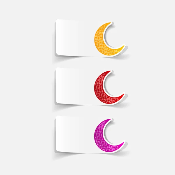 Realistic design element: moon — Stock Photo, Image