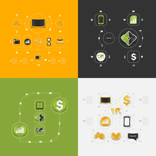 Set of business icons — Stock Photo, Image