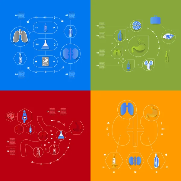 Set of medical icons — Stock Photo, Image