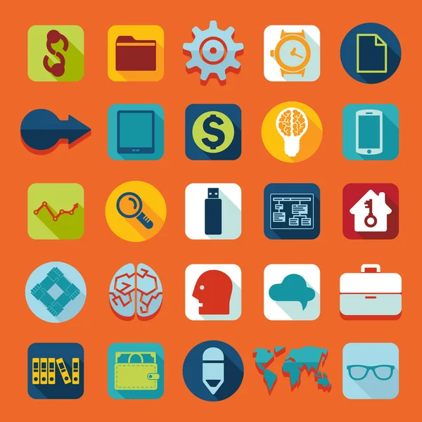 Set of flat icons — Stock Photo, Image