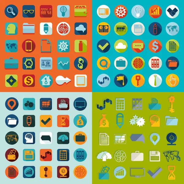 Set of flat icons — Stock Photo, Image