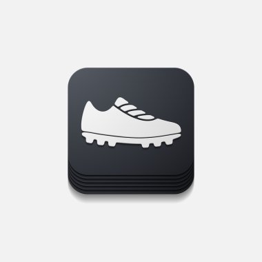 Quadrat-Taste: Turnschuhe