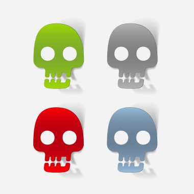 gerçekçi tasarım öğesi: kafatası