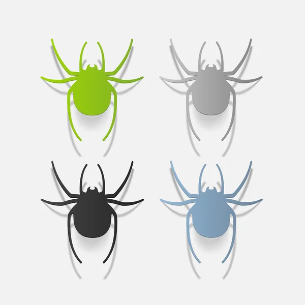 Elemento di design realistico: ragno — Foto Stock