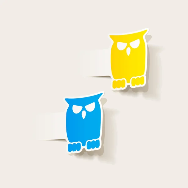 Realistic design element: owl — Stock Photo, Image