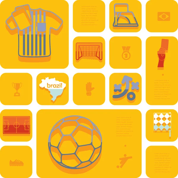 Fußball, Fußball-Infografik — Stockfoto