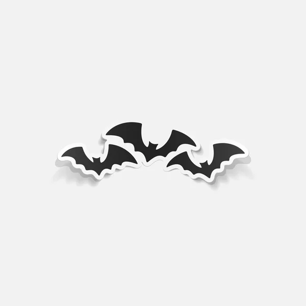 Elemento de diseño realista: murciélago —  Fotos de Stock