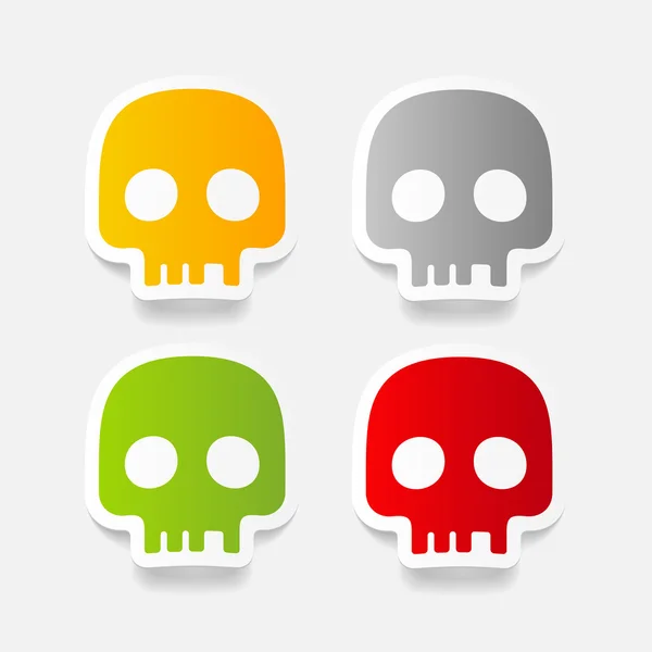 Realistic design element: skull — Stock Photo, Image