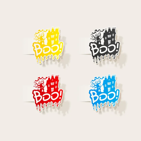 Elemento de diseño realista: boo —  Fotos de Stock