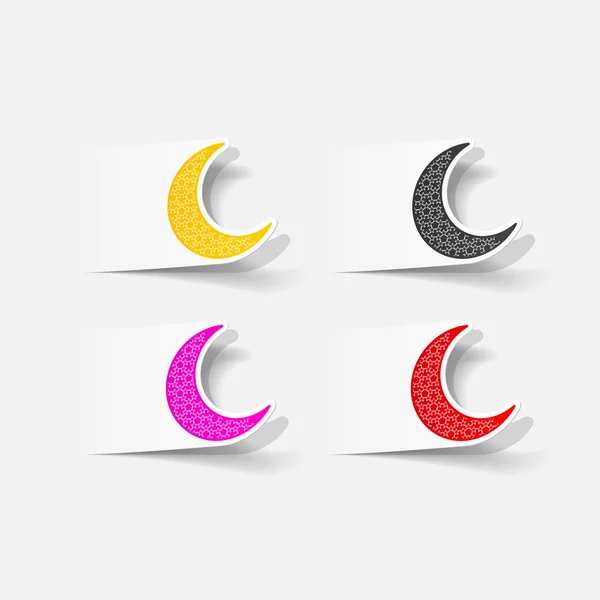 Realistic design element: moon — Stock Photo, Image