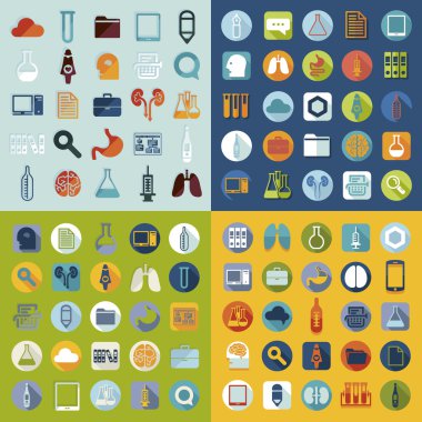 tıbbi etiketlerini seti