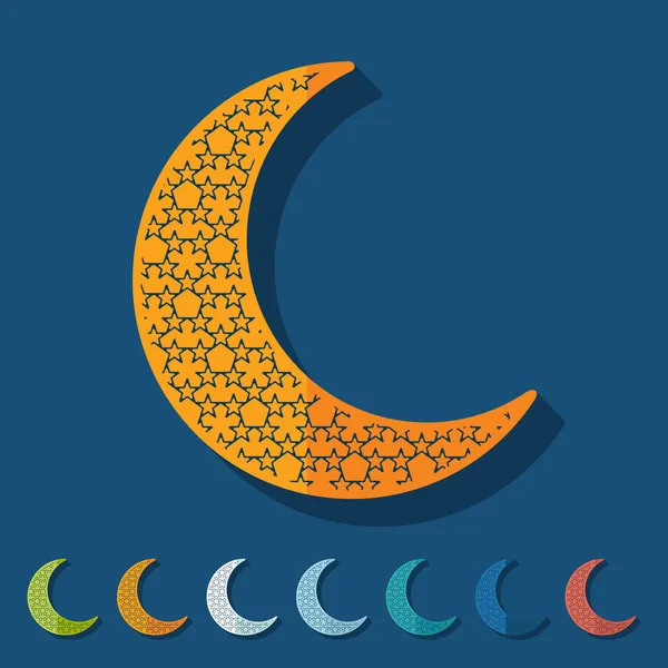 Islamiska moon — Stock vektor