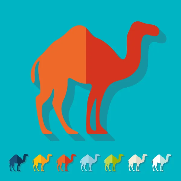 Öken kamel — Stock vektor