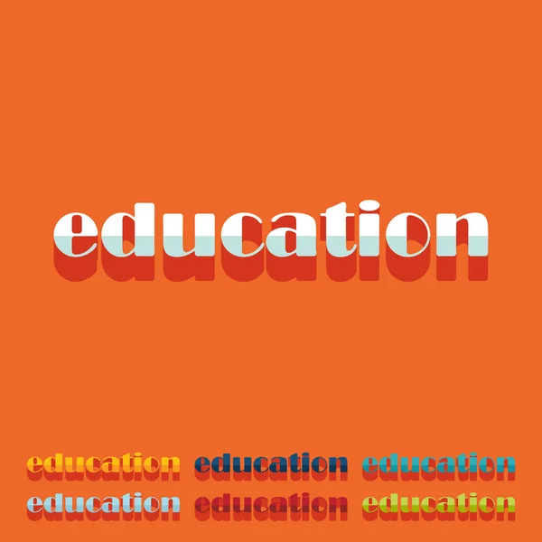 Education sign — Stock Vector