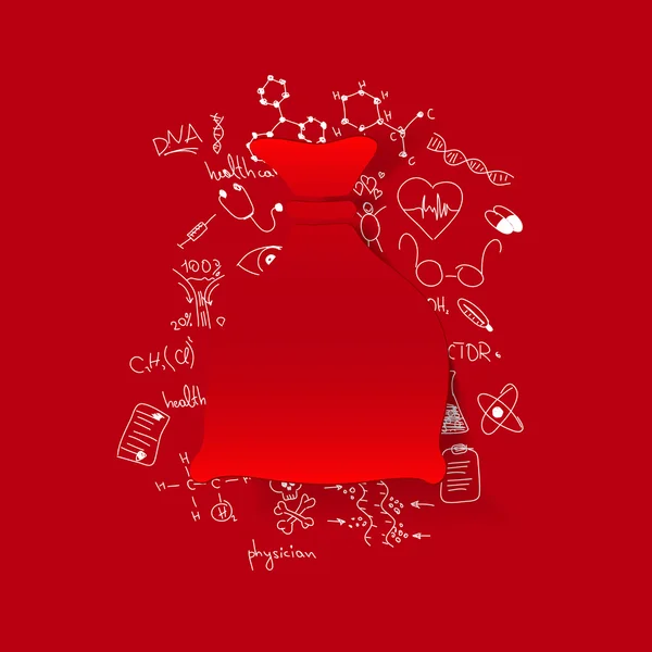 Ontslaan met medische formules — Stockvector