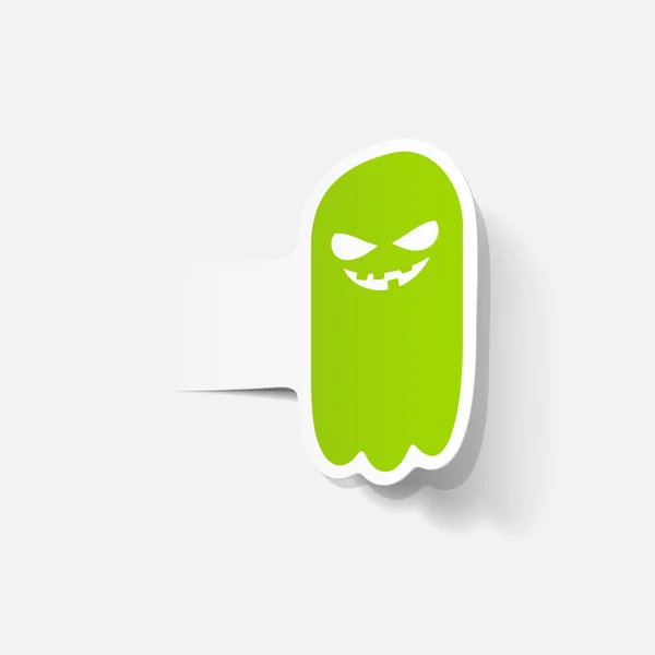 Monster label — Stock Vector