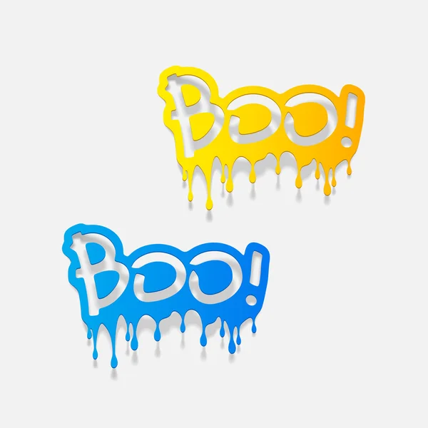 Boo sign — Stock Vector