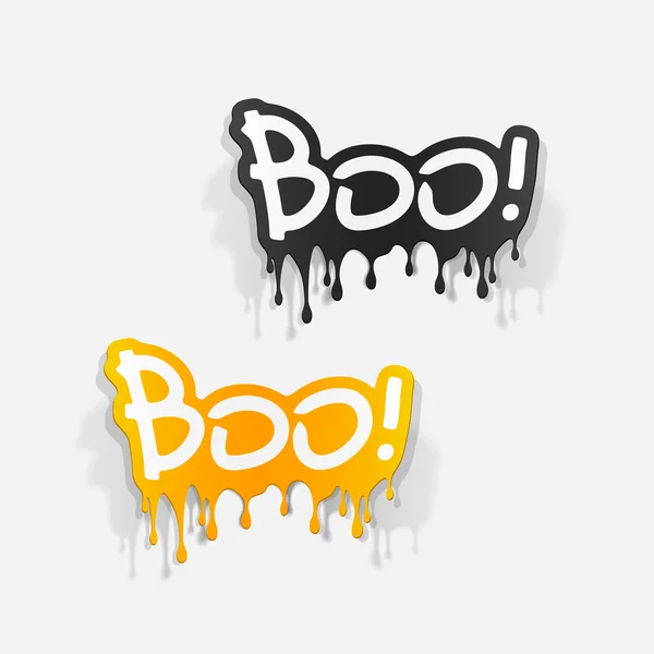 Boo znak — Wektor stockowy