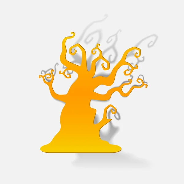 Tree nálepka — Stockový vektor