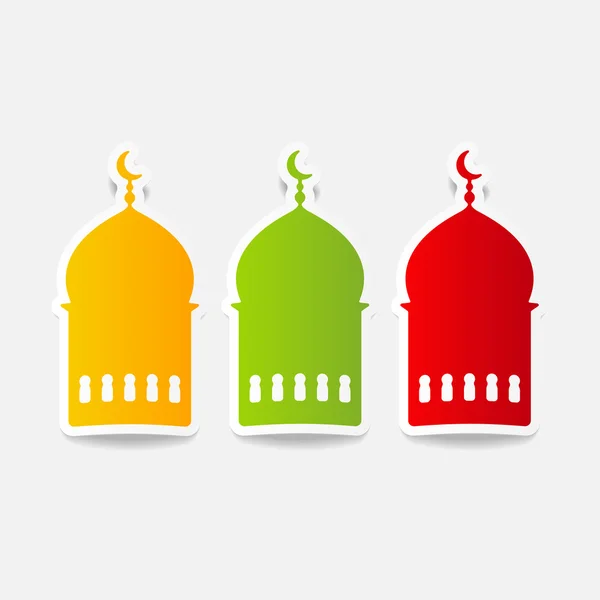 Design element mosque — Stock Vector