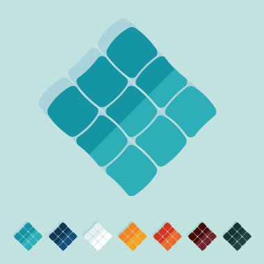 düz tasarım: ketupat